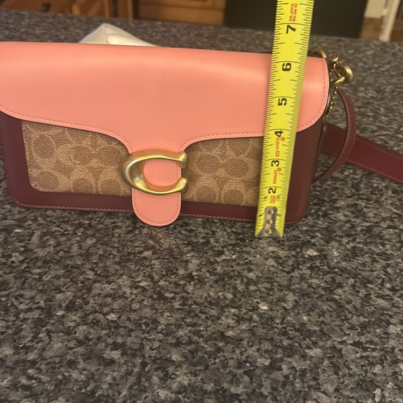 Coach Pink and Brown Crossbody Bag with Adjustable Strap - Picture 8 of 9